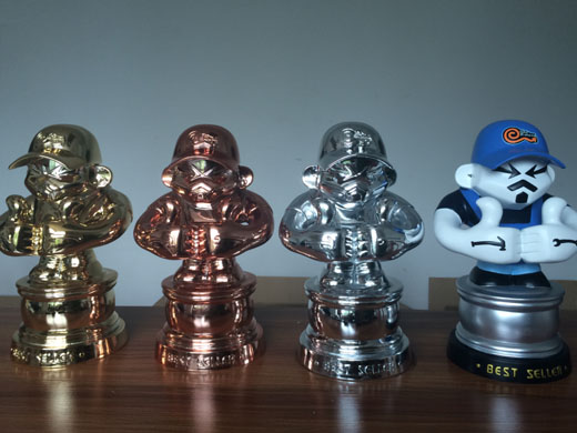 electroplated doll