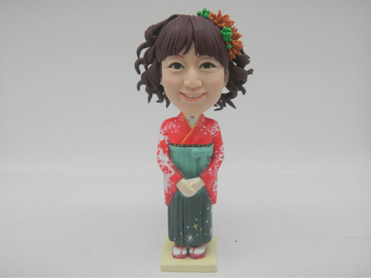 Japanese style sculptures.