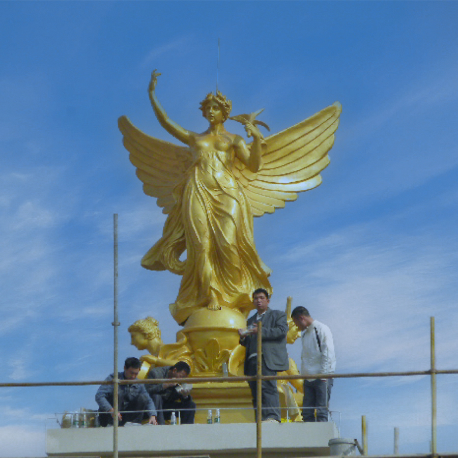 6.8-meter copper statue